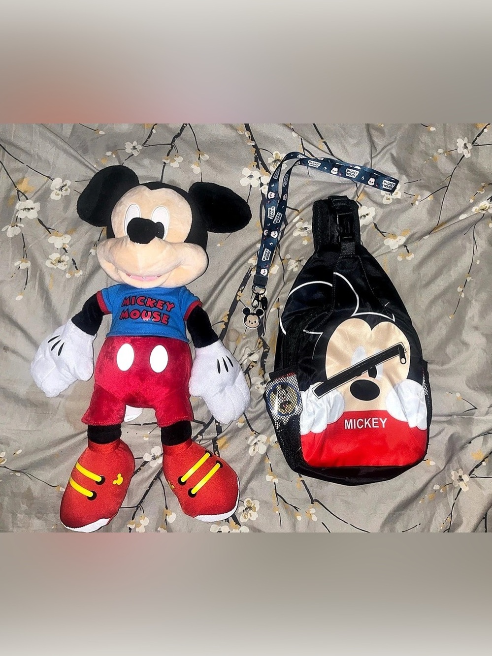 Disney Mickey Mouse  Backpack and Plush Set